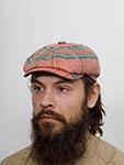 Кепка STETSON арт. 6873301 HATTERAS LINEN CHECK (розовый / серый)